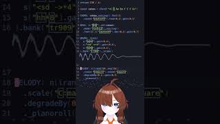 プログラム書いたら音が出て楽しい #strudel #livecoding #shorts