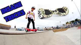 INSANE 7 YEAR OLD HOVERBOARD TRICKS AT THE SKATEPARK!