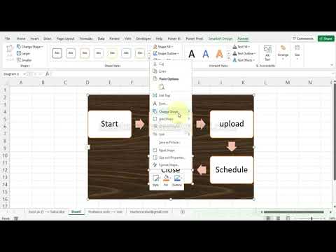 Quickly create beautiful flowchart | MS Excel Tips & Tricks Tutorial