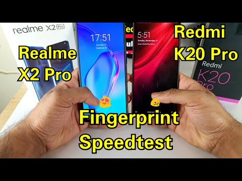 Realme x2 pro vs Redmi k20 pro fingerprint speedtest comparison
