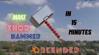 BLENDER TUTORIAL: Make Thor Hammer In 15 Minutes || shiva's gaming zone