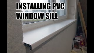 PVC Window Sill Moulding Instalation How to DIY