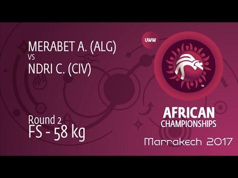 Round 2 FS - 58 kg: C. NDRI (CIV) df. A. MERABET (ALG), 15-9