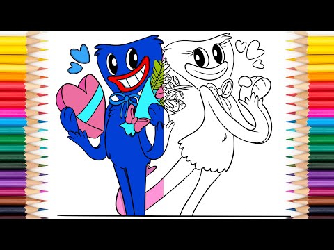 Huggy Wuggy and Kissy Missy Coloring pages / Kovan & Alex Skrindo - Into The Wild (feat. Izzy) [NCS]