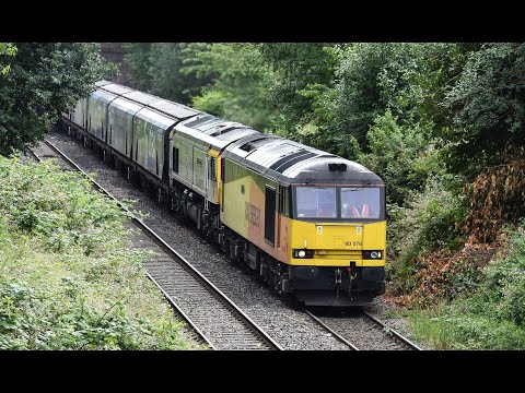GBRf Class 60 & 66 No's. 60076 & 66794 on 6E17 Liverpool Biomass Terminal - Drax Aes on 02.07.22 HD
