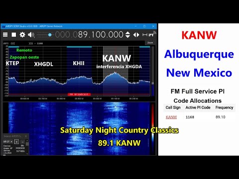 89.1 KANW - Albuquerque, New Mexico captada en Zapopan (oeste), México