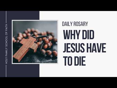 [Daily Rosary Meditations] Why Did Jesus Have to Die