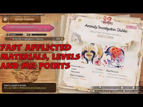 MHR Sunbreak PS5: How to Farm the best AFFLICTED QUEST in 4 Minutes SOLO Ver 13.0 (Build at the end)