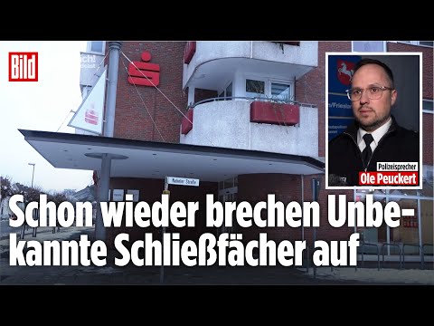 BANK-EINBRUCH IN WILHELMSHAVEN: Unbekannte knacken Schließfächer der Sparkasse