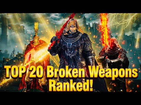 TOP 20 BROKEN Weapons Ranked with Builds in 2026! (Elden Ring)