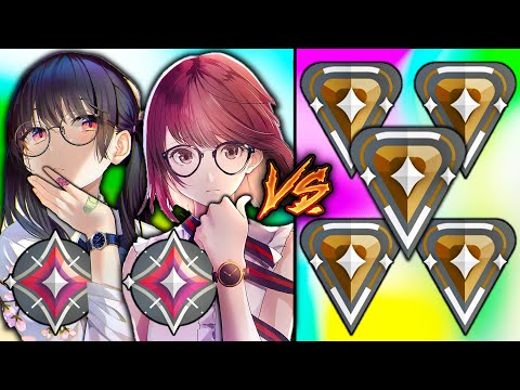 2 Cracked E-Girls VS 5 Bronze Players! - Who Wins?