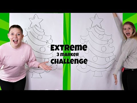 Extreme 3 Marker Challenge Christmas 2018 Taylor And