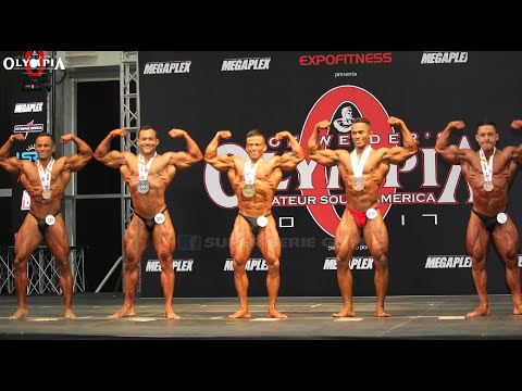 FISICO CULTURISMO SENIOR 75 k. (PREMIACION) – Mr. OLYMPIA SUDAMERICA 2017