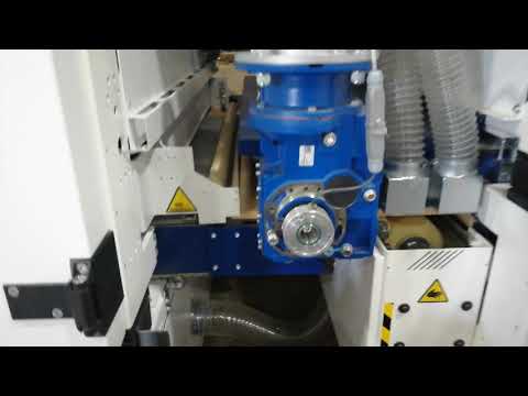 WOOD TEST - Undertop 1350 - Industrial top and bottom calibrating sanding line