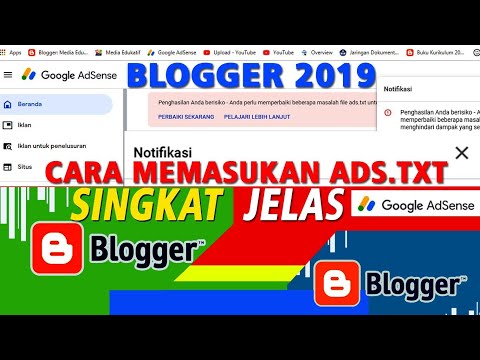 Tutorial Cara Cepat Memasang ADS TXT Pada Blogspot Blogger 2019