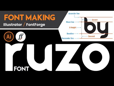 ✅ How to Make a Custom Font Design in Illustrator and FontForge Tutorial