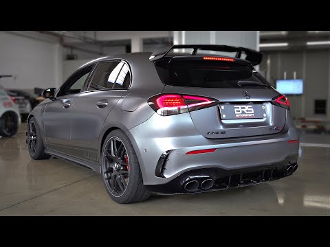 500HP Mercedes A45 S AMG with Capristo Decat Exhaust SOUNDS 🔥 | Launch Control, Accelerations & More
