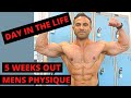 DAY IN THE LIFE | FULL DAY OF EATING ON PREP | CHEST WORKOUT | 5 WEEKS OUT | NFMUK MENS PHYSIQUE