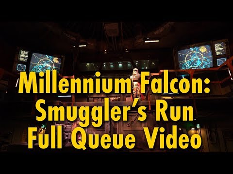 Millennium Falcon: Smuggler's Run FULL Queue Experience | Star Wars: Galaxy's Edge | Disneyland