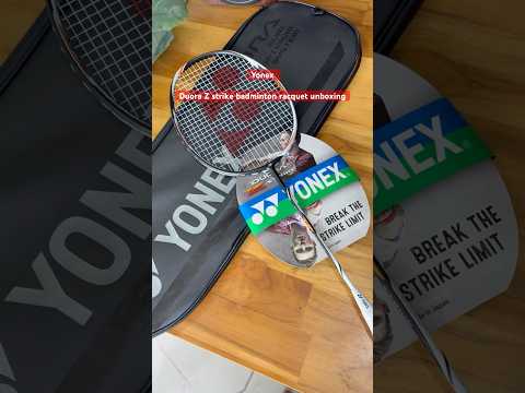Yonex Duora Z strike badminton racquet unboxing