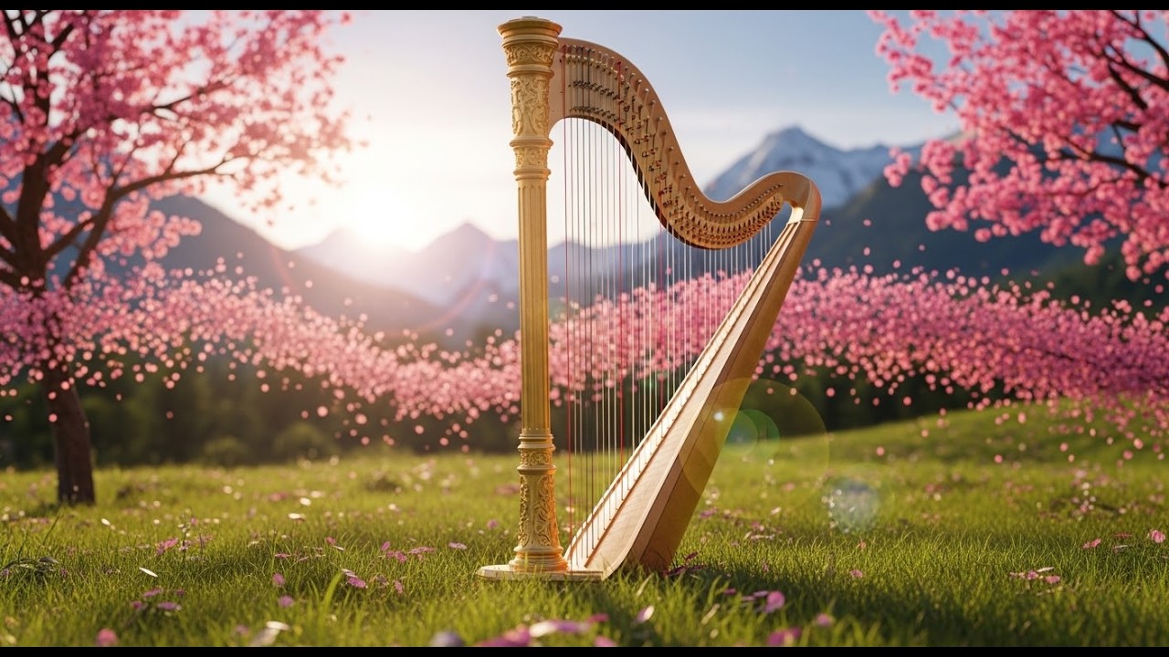 心を静め体を休める 癒しのハープ - ハープの音色が心地いい ヒーリングミュージック α波, 自律神経を整える音楽, 睡眠音楽, リラックスハープ音楽, 1/fのゆらぎ