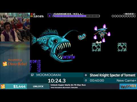 Shovel Knight: Specter of Torment (New Game+) by MooMooAkai in 37:24 - Calithon 2019