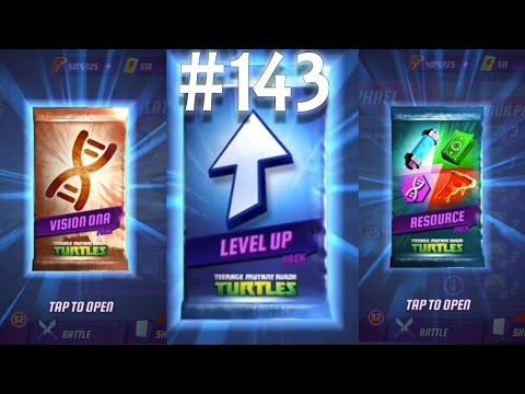 Teenage Mutant Ninja Turtles: Legends UNLOCKING VISION, LEVEL UP, RESOURCE PACKS Gameplay 143 2016