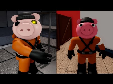Pepper Piggy Infected vs Non Infected Jumpscare - Roblox Piggy RP