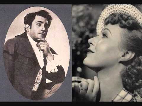 Grace Moore & Jan Peerce live at the Met in 1946 - Act I duet from "Tosca"