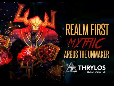 Thrylos vs Mythic Argus The Unmaker  REALM FIRST  US - Quel'thalas