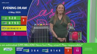 Evening SC winning lottery numbers for May 4, 2026