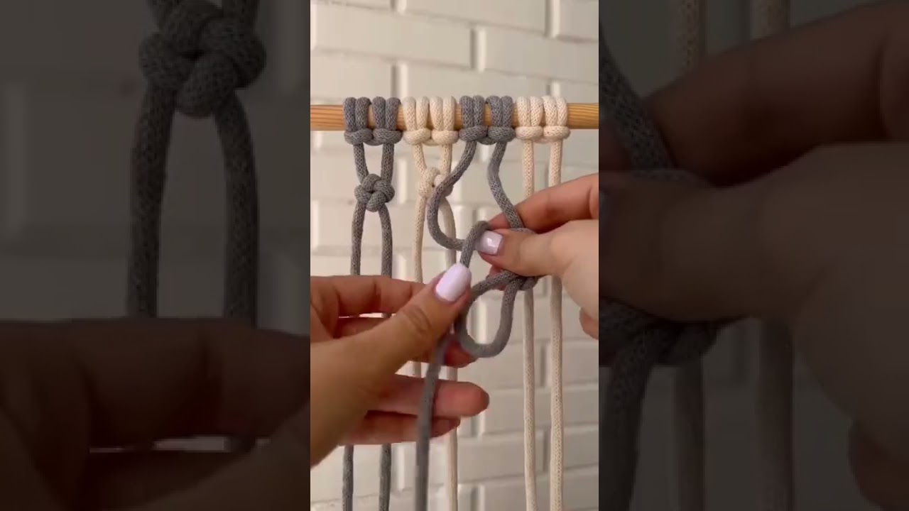 Macrame follower shape knots tutorial#eousemacrame #macrametutorial #macramemaker