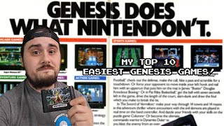 My Top 10 Easiest Genesis Games!