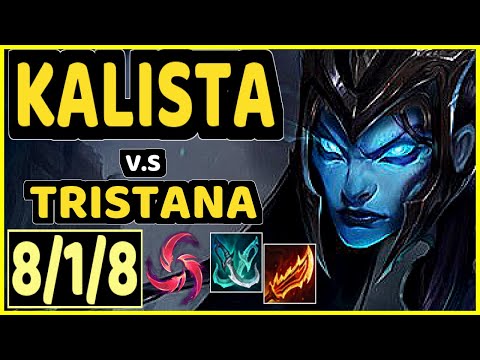 VIPER (KALISTA) vs TRISTANA - 8/1/8 KDA BOTTOM ADC CHALLENGER GAMEPLAY - KR