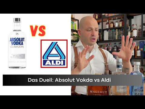 Absolut Vodka vs billige Kopie von ALDI