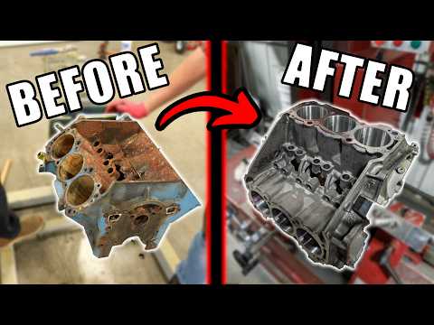 This Engine Block From Marketplace Was RUINED... But We Machined It.