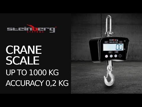 Produktvideo - Kranvægt - 1.000 kg / 0,5 kg - sort