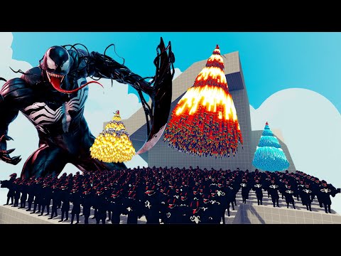 200x VENOM vs 4x EVERY GOD - Totally Accurate Battle Simulator TABS