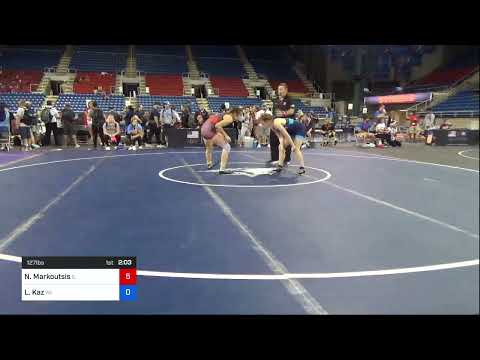 127 Lbs Consi Of 8 #1 - Natasha Markoutsis, Illinois Vs Larissa Kaz, Wisconsin 8dca
