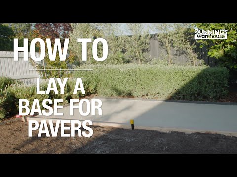 How To Lay a Base For Pavers - Bunnings Warehouse