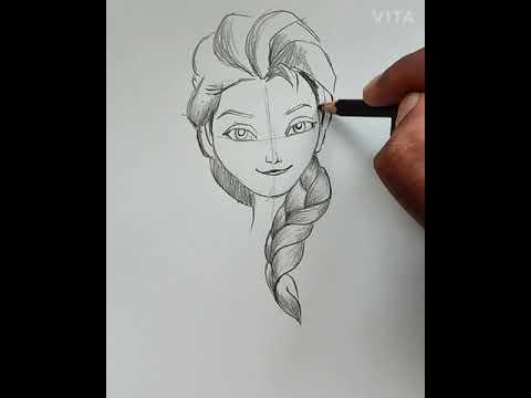 HOW TO DRAW Princess Elsa FROZEN EASY