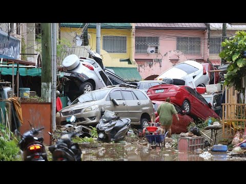 More than 40 killed as typhoon wreaks havoc in the Philippines