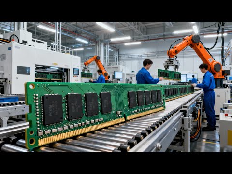 Inside the RAM Factory – How Billions of Memory Chips Become High-Speed RAM (Full Process)