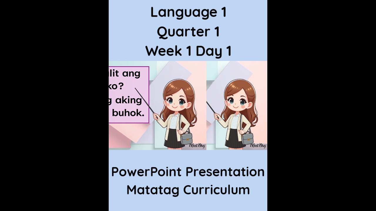 Language 1 Matatag Curriculum PowerPoint Presentation Quarter 1 Week 1 Day 1 #grade1matatag #ppt