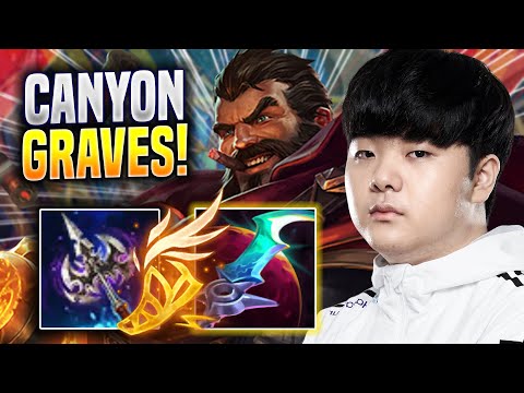 CANYON IS SO CLEAN WITH GRAVES! - DK Canyon Plays Graves JUNGLE vs Zac! | Season 2023