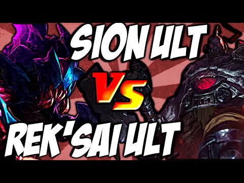 Rek'Sai Ult vs Sion Ult - Void Rush vs Unstoppable Onslaught by LoL Clash & Combo #lolclash