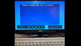 Commodore 64 Scrolling Text | December Demo | Commodore 64 Basic
