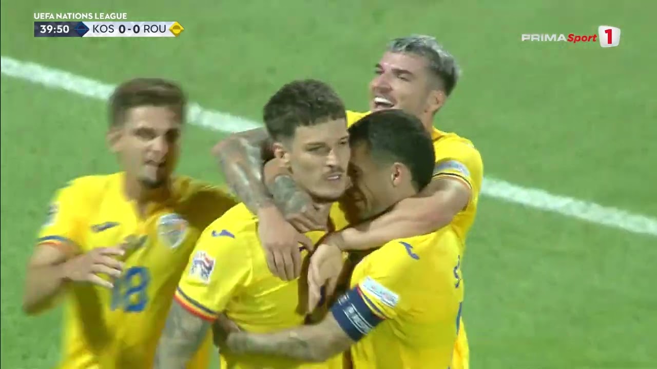 REZUMAT: Kosovo – România 0-3. Man a strălucit cu Lucescu pe bancă. Imnul României, fluierat