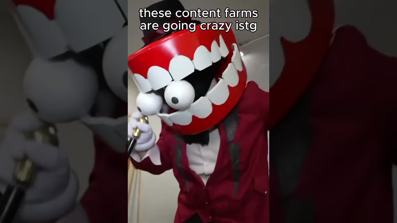 these content farms are frying me😭🙏    #TADC #Contentfarms #meme #zooble #caine #class #school #if