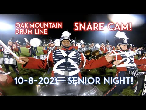GOPRO SNARE CAM!  Wild Wild West Show 10-8-2021 - OAK MOUNTAIN DRUM LINE